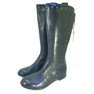 BORN Boots Black Leather Tall Boots 8